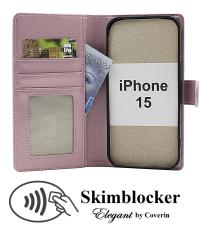 Skimblocker iPhone 15 Plånboksfodral