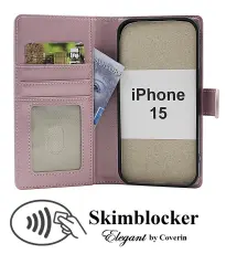 Skimblocker iPhone 15 Plånboksfodral