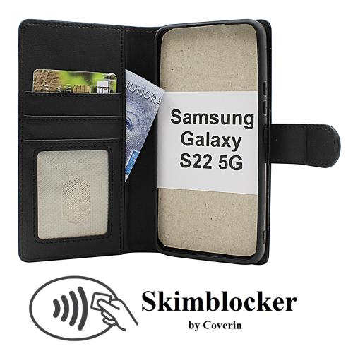 CoverinSkimblocker Samsung Galaxy S22 5G Magnet Plånboksfodral