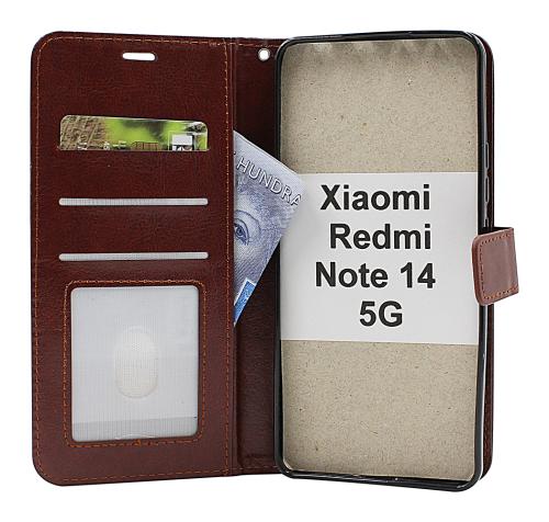 Crazy Horse Xiaomi Redmi Note 14 5G Plånboksfodral