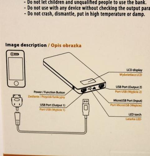 Forever Power Bank Nödladdare