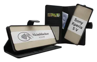 Skimblocker Sony Xperia 5 V Magnet Pl&aring;nboksfodral