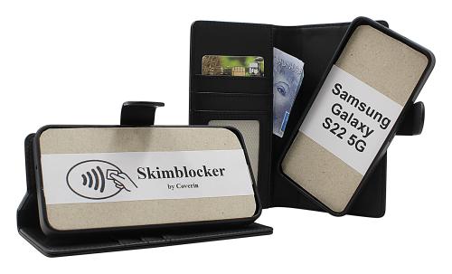 Skimblocker Samsung Galaxy S22 5G Magnet Plånboksfodral