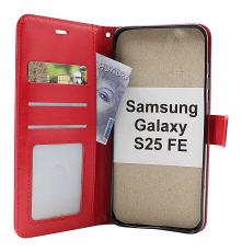Crazy Horse Samsung Galaxy S25 FE Pl&aring;nboksfodral