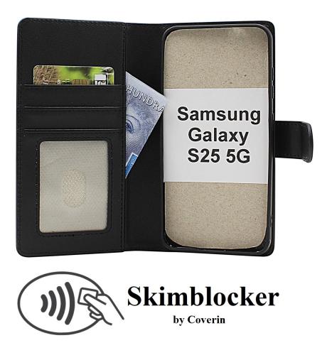 CoverinSkimblocker Samsung Galaxy S25 Magnet Plånboksfodral