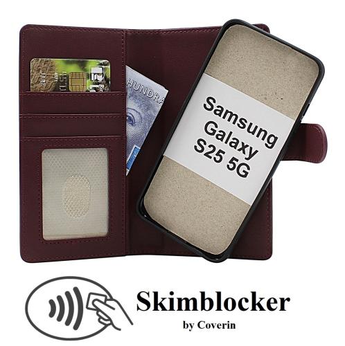 CoverinSkimblocker Samsung Galaxy S25 Magnet Plånboksfodral