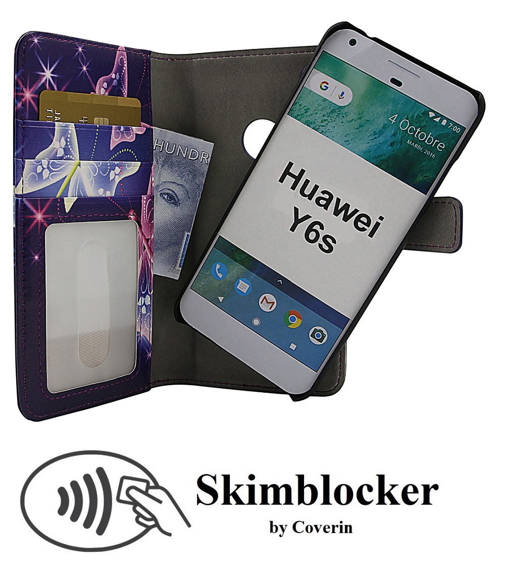 billigamobilskydd.seSkimblocker Magnet Designwallet Huawei Y6s