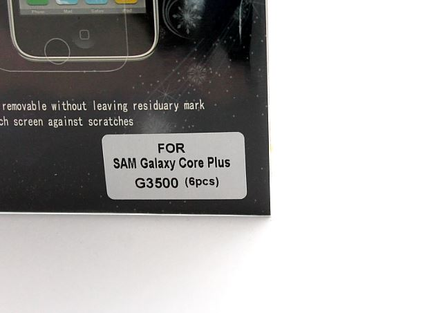 billigamobilskydd.seSamsung Galaxy Core Plus (G3500) skrmskydd 6-pack