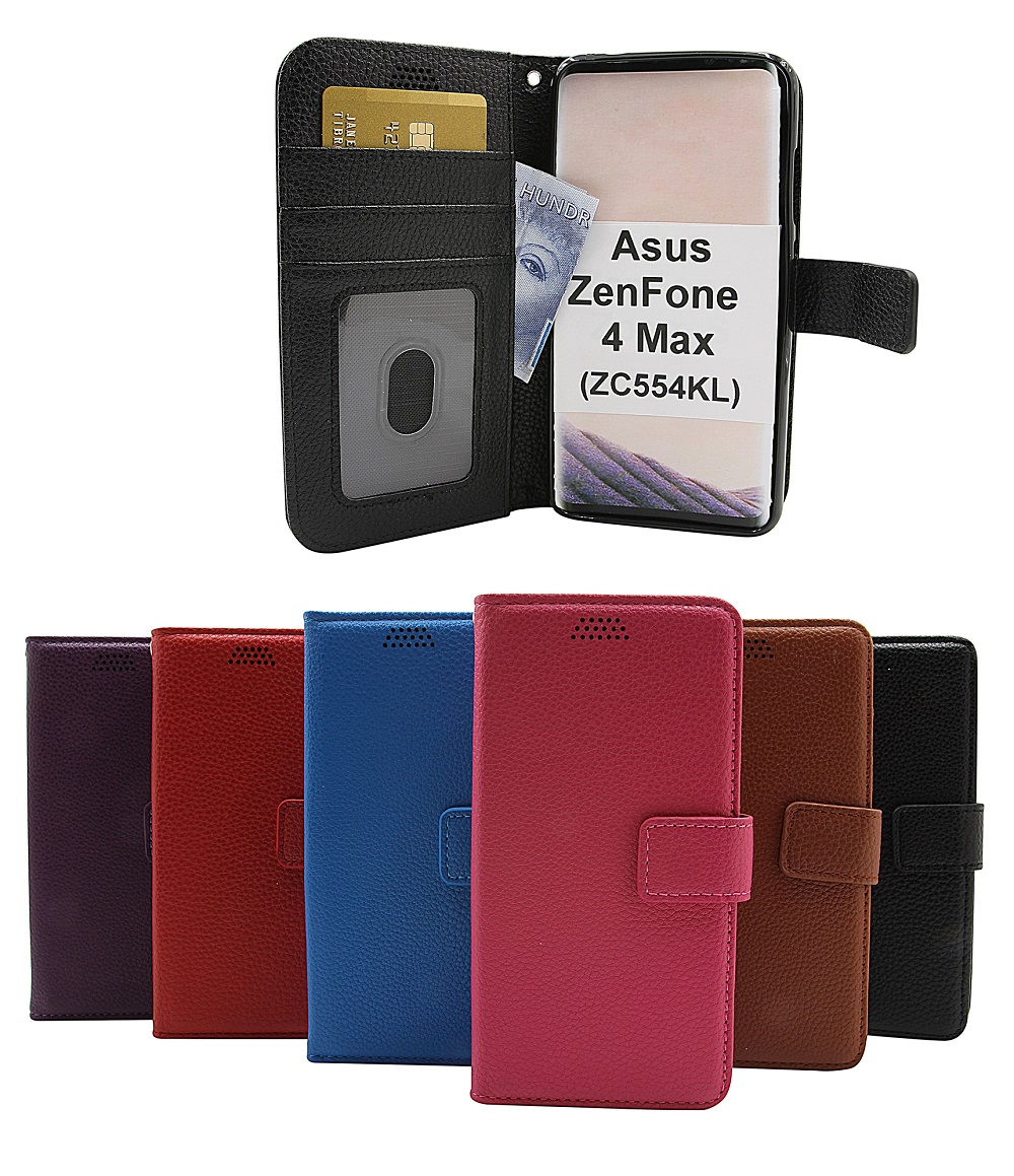 billigamobilskydd.seNew Standcase Wallet Asus ZenFone 4 Max (ZC554KL)