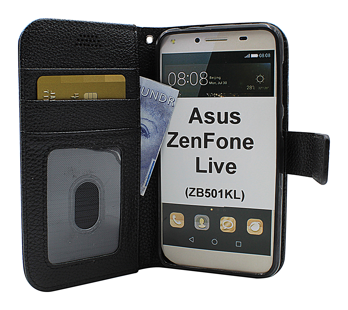 billigamobilskydd.seNew Standcase Wallet Asus ZenFone Live (ZB501KL)