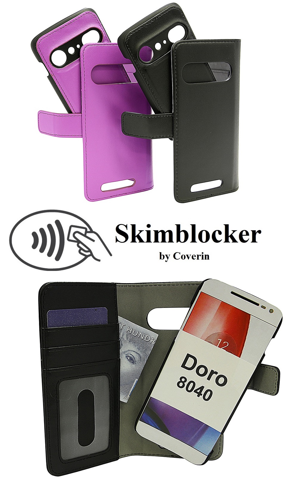 CoverInSkimblocker Magnet Fodral Doro 8040
