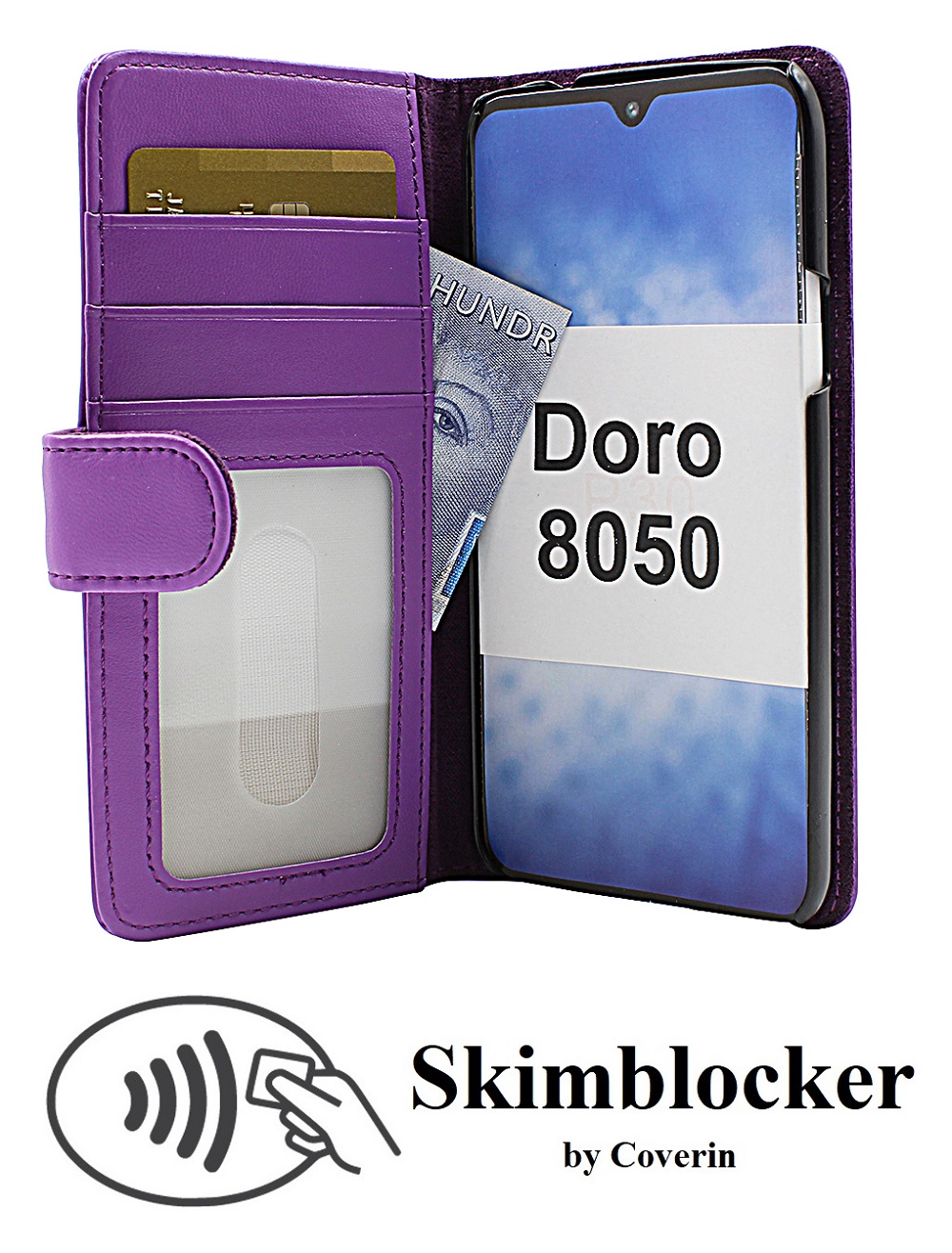 CoverInSkimblocker Plnboksfodral Doro 8050