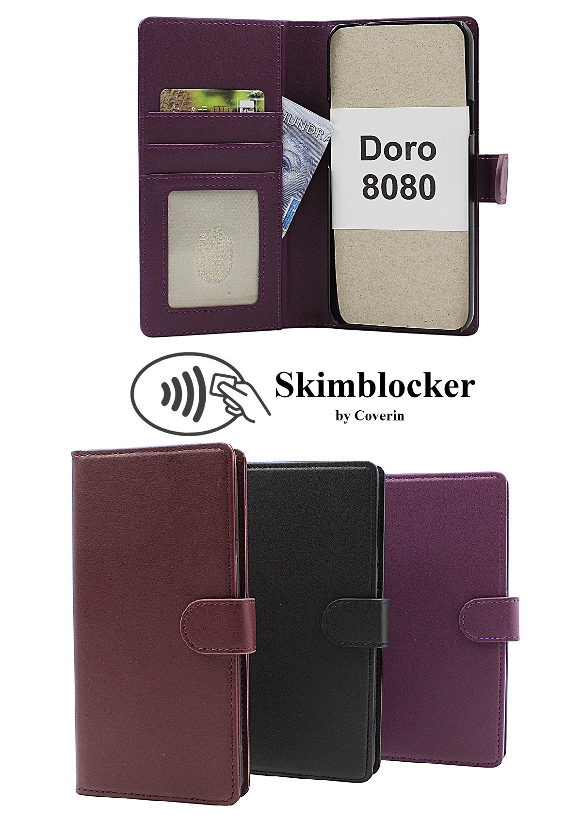 Skimblocker Doro 8080 Plånboksfodral