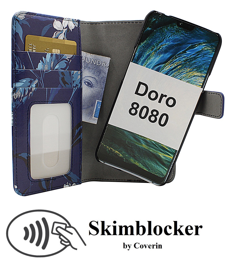 CoverInSkimblocker Magnet Designwallet Doro 8080