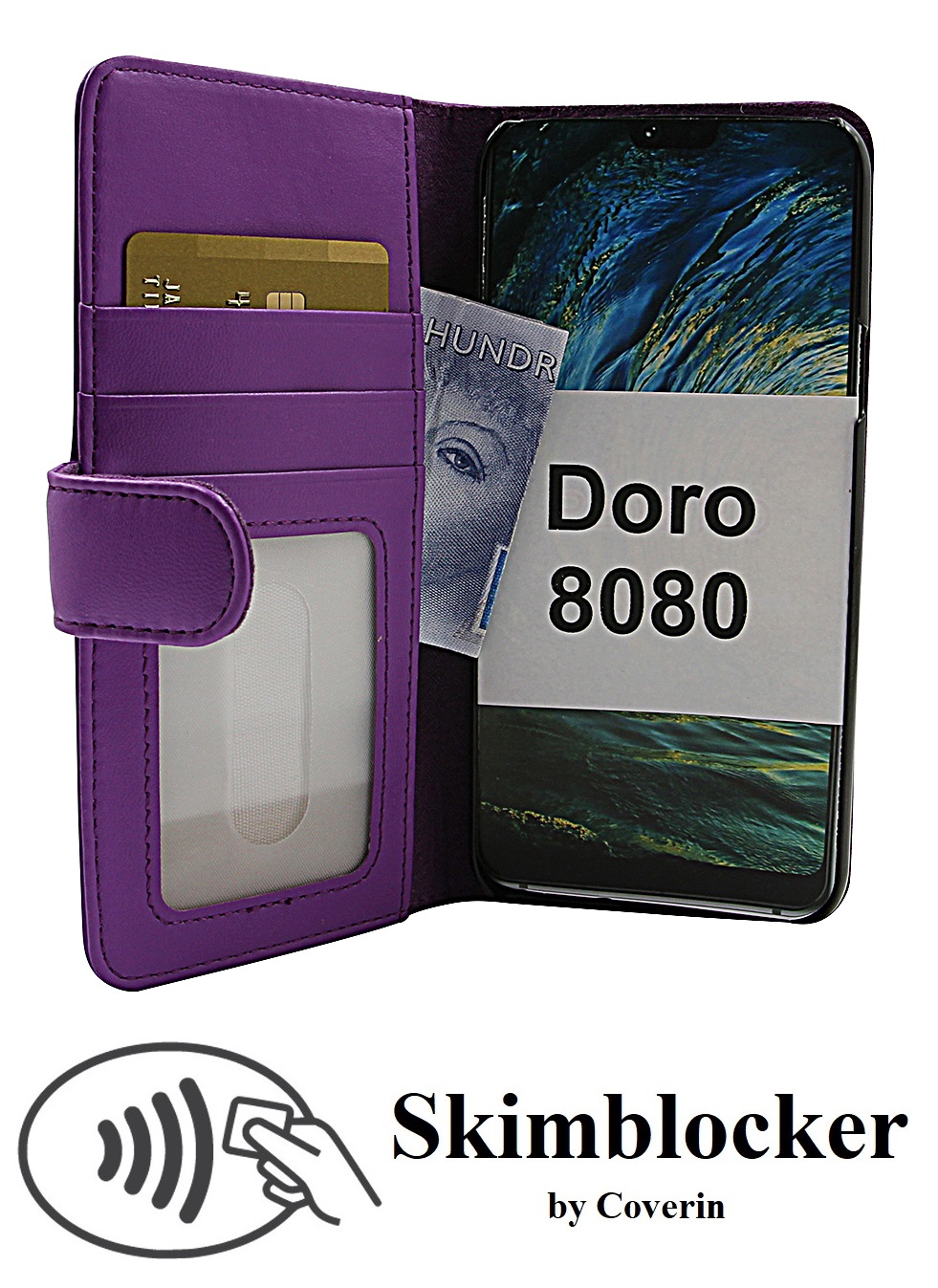 CoverInSkimblocker Plnboksfodral Doro 8080