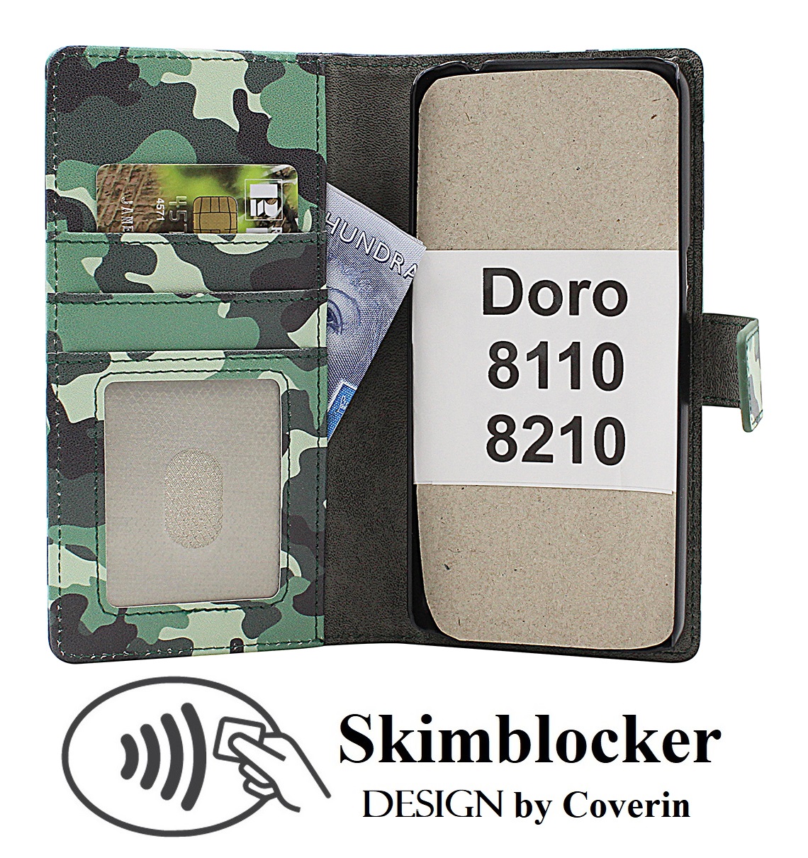 Skimblocker Doro 8110 / 8210 Plånboksfodral Design