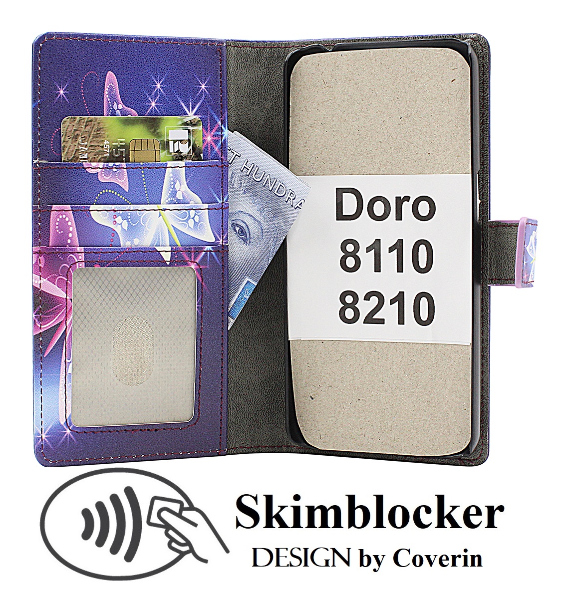 Skimblocker Doro 8110 / 8210 Plånboksfodral Design