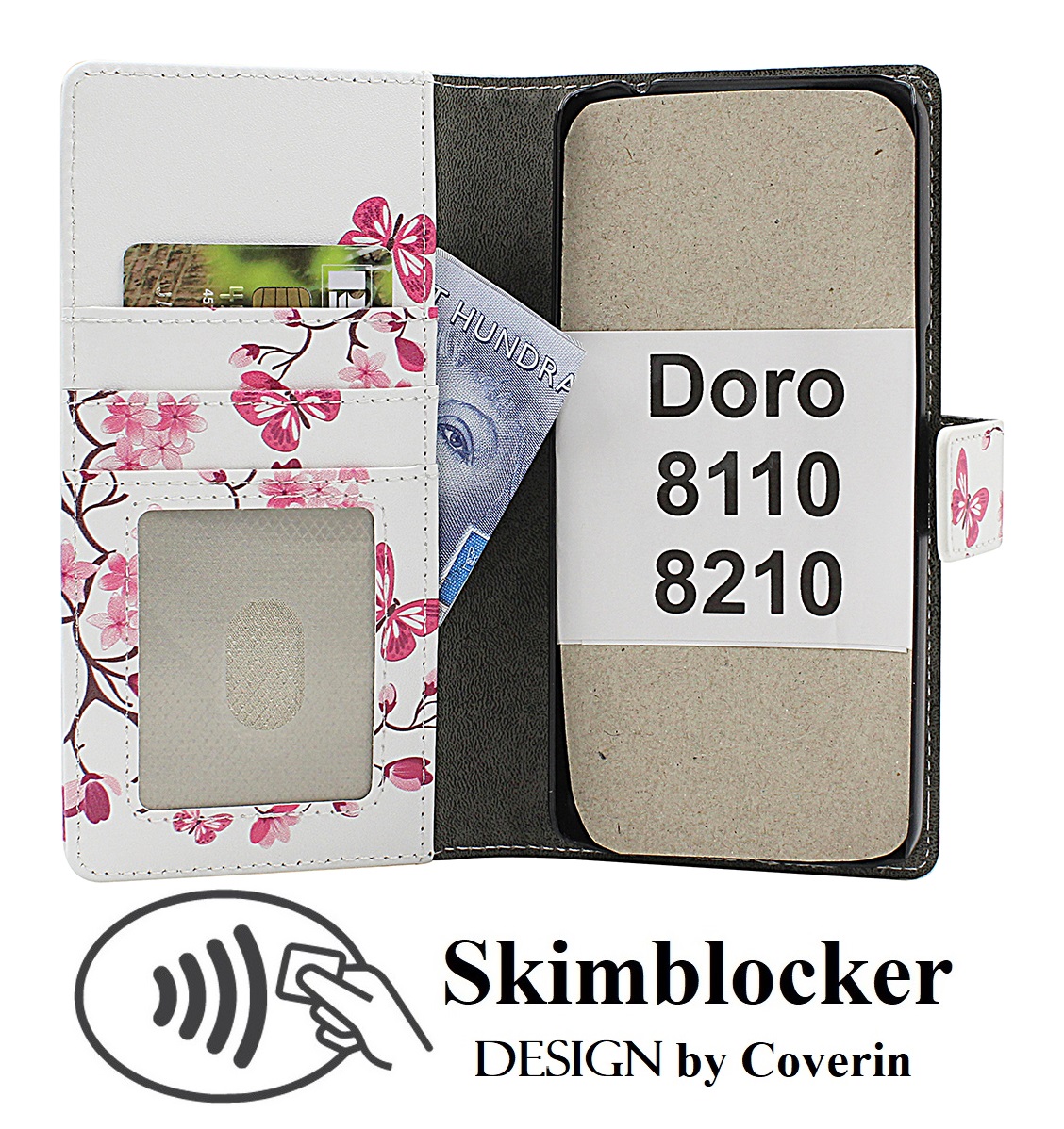 Skimblocker Doro 8110 / 8210 Plånboksfodral Design