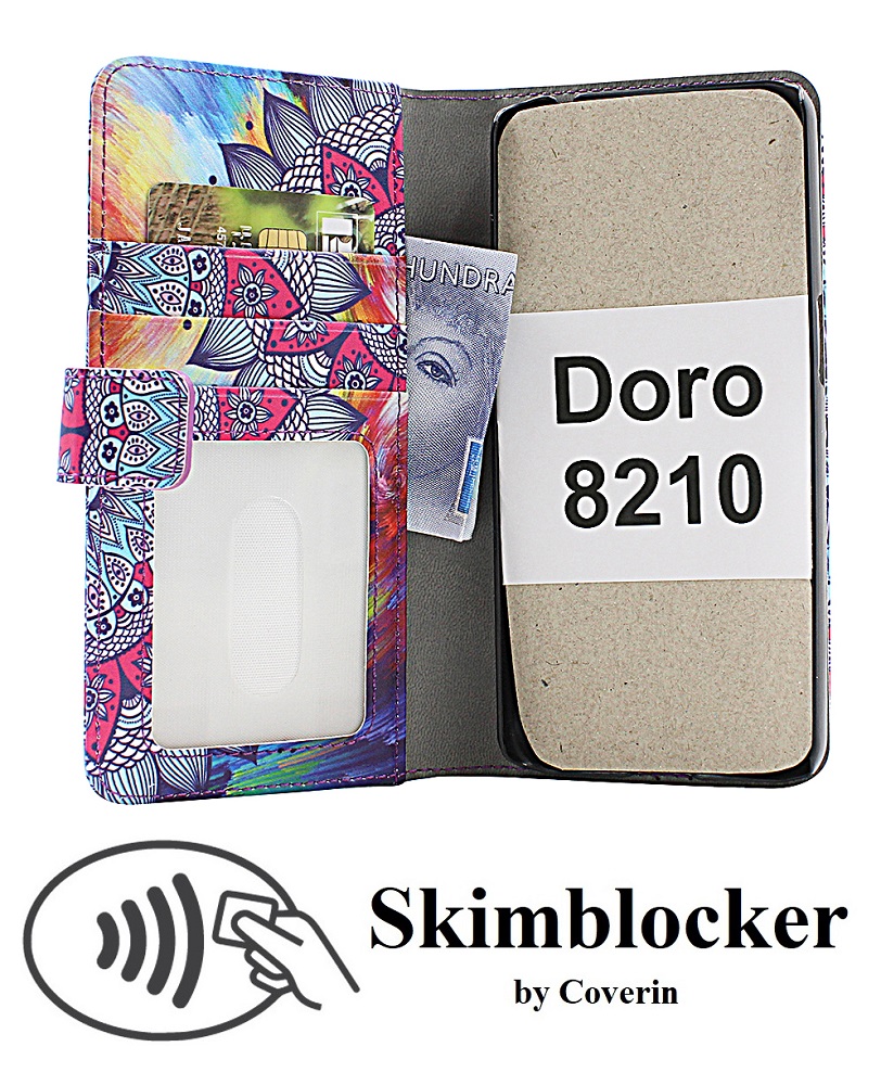 CoverInSkimblocker Designwallet Doro 8210