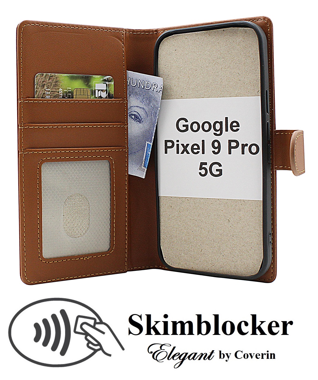 Product Image for Skimblocker Google Pixel 9 / Pixel 9 Pro 5G Plånboksfodral