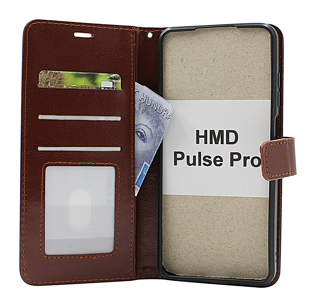 Crazy Horse HMD Pulse Pro / Pulse Plus Plånboksfodral