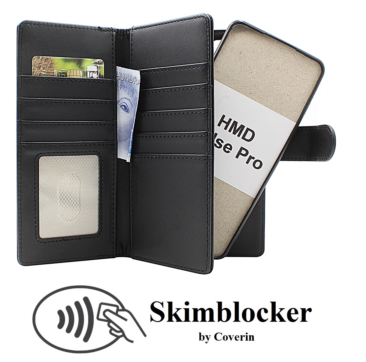 Skimblocker HMD Pulse Pro / Pulse Plus XL Magnet Plånboksfodral