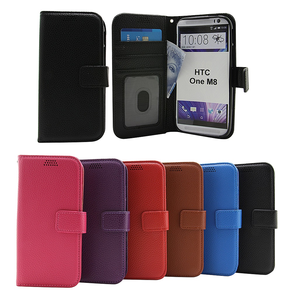 billigamobilskydd.seNew Standcase Wallet HTC One (M8)