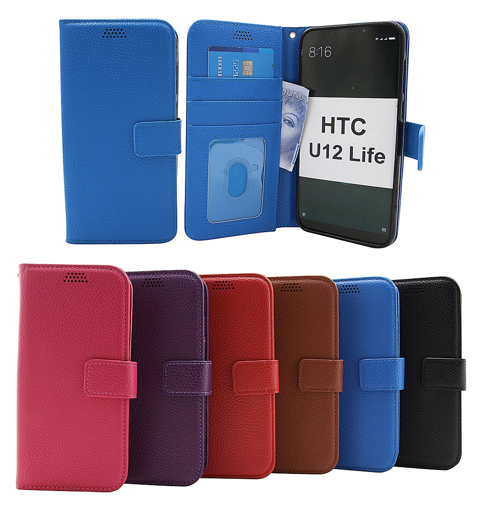billigamobilskydd.seNew Standcase Wallet HTC U12 Life
