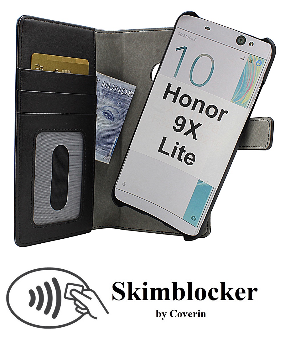 CoverInSkimblocker Magnet Fodral Huawei Honor 9X Lite