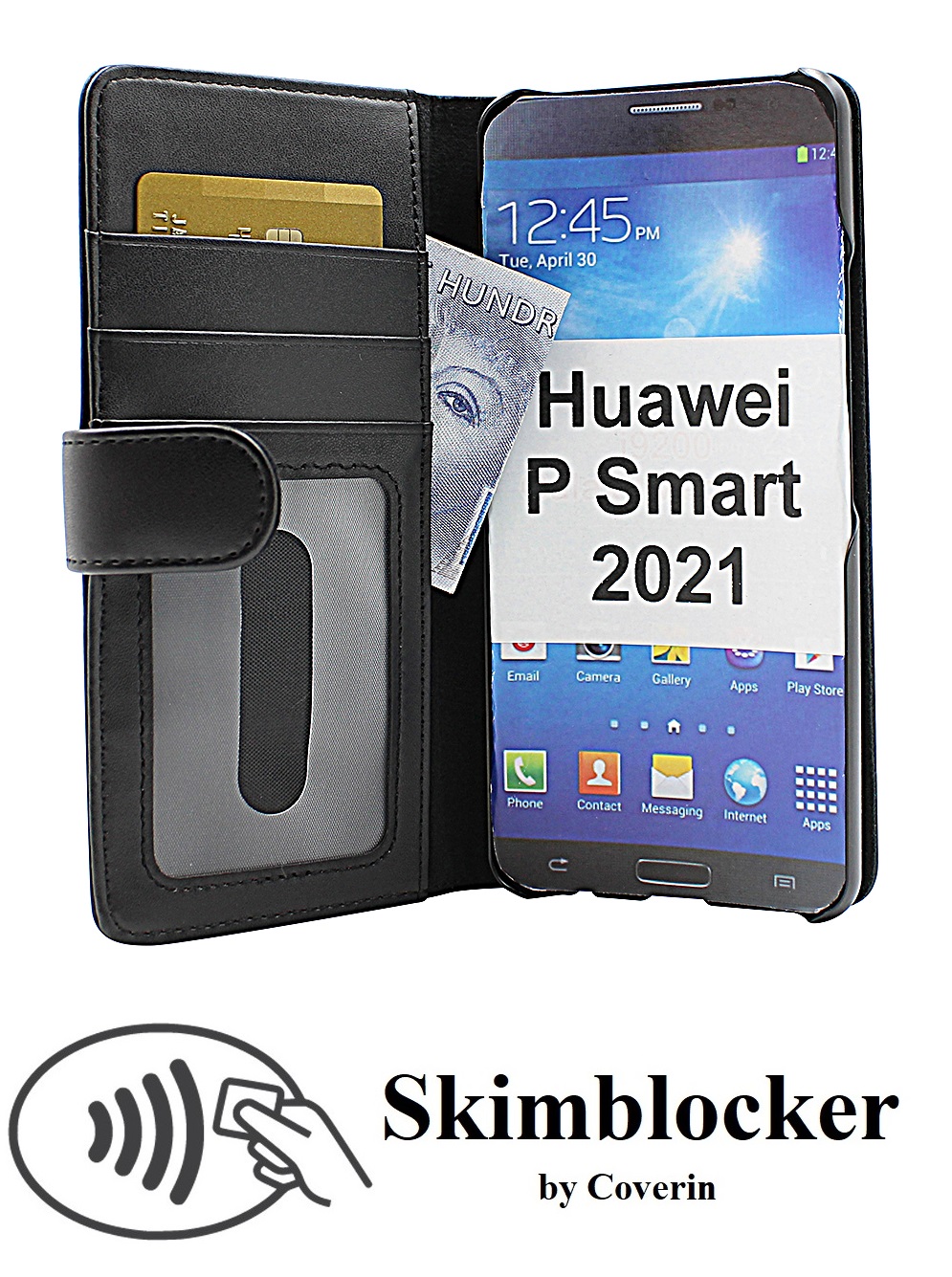 CoverInSkimblocker Plnboksfodral Huawei P Smart 2021