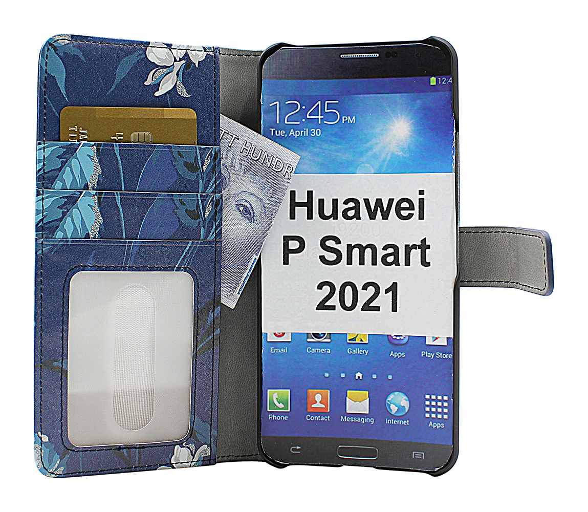 CoverInSkimblocker Magnet Designwallet Huawei P Smart 2021