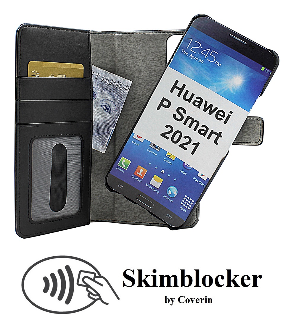 CoverInSkimblocker Magnet Fodral Huawei P Smart 2021