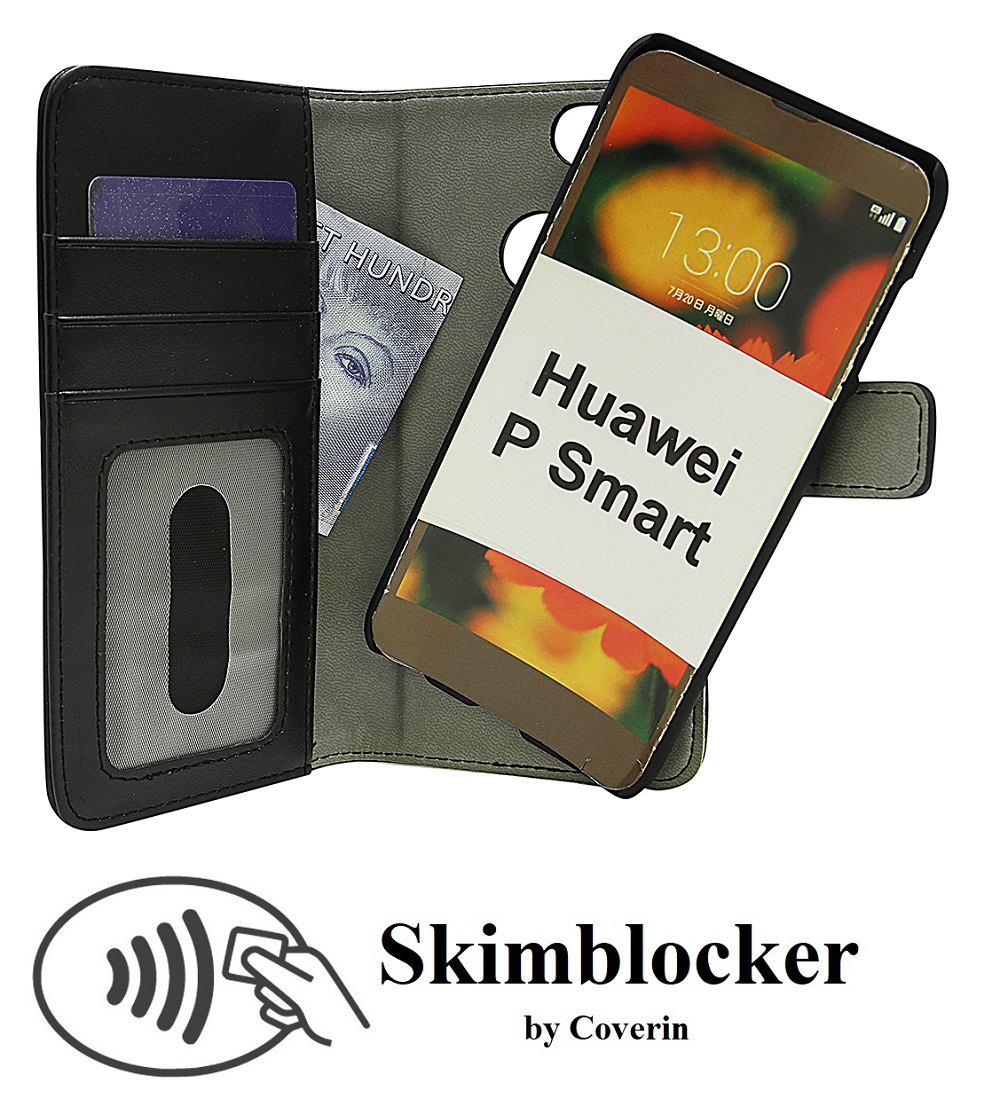 CoverInSkimblocker Magnet Fodral Huawei P Smart (FIG-LX1)