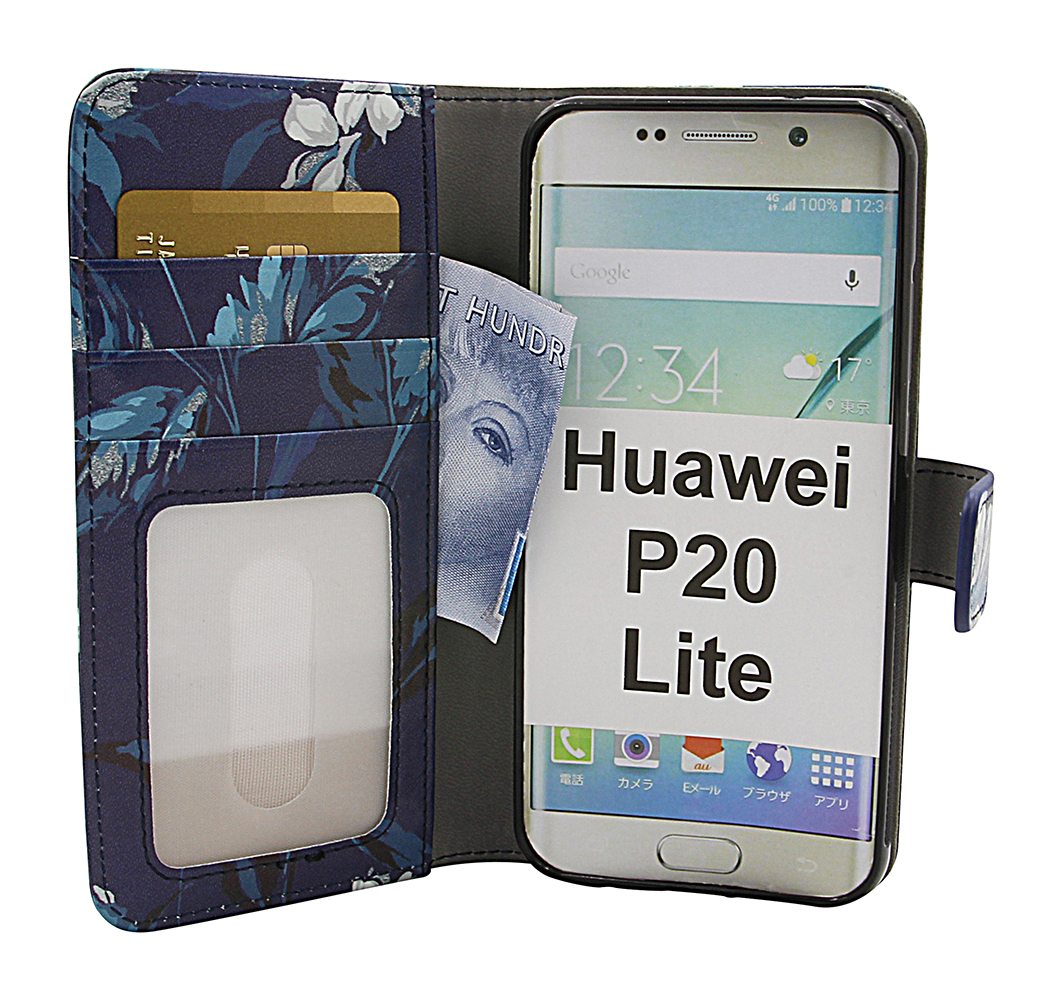 CoverInSkimblocker Magnet Designwallet Huawei P20 Lite (ANE-LX1)