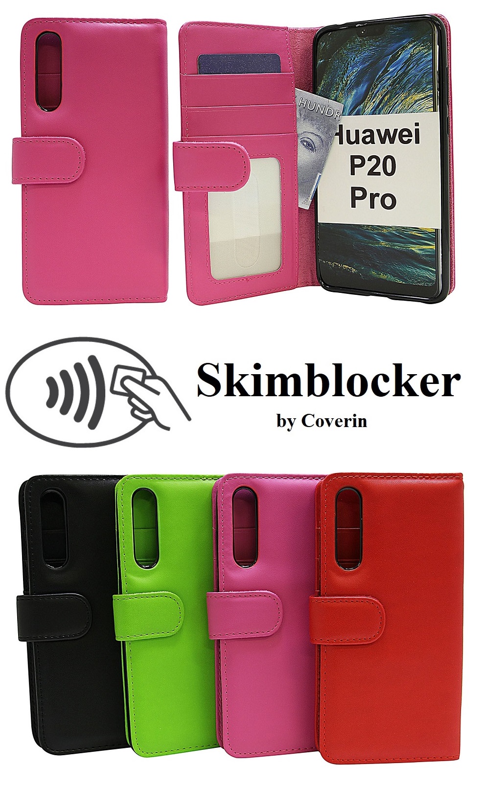 CoverInSkimblocker Plnboksfodral Huawei P20 Pro