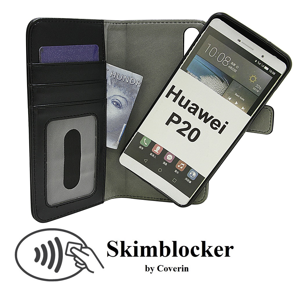 CoverInSkimblocker Magnet Fodral Huawei P20 (EML-L29)