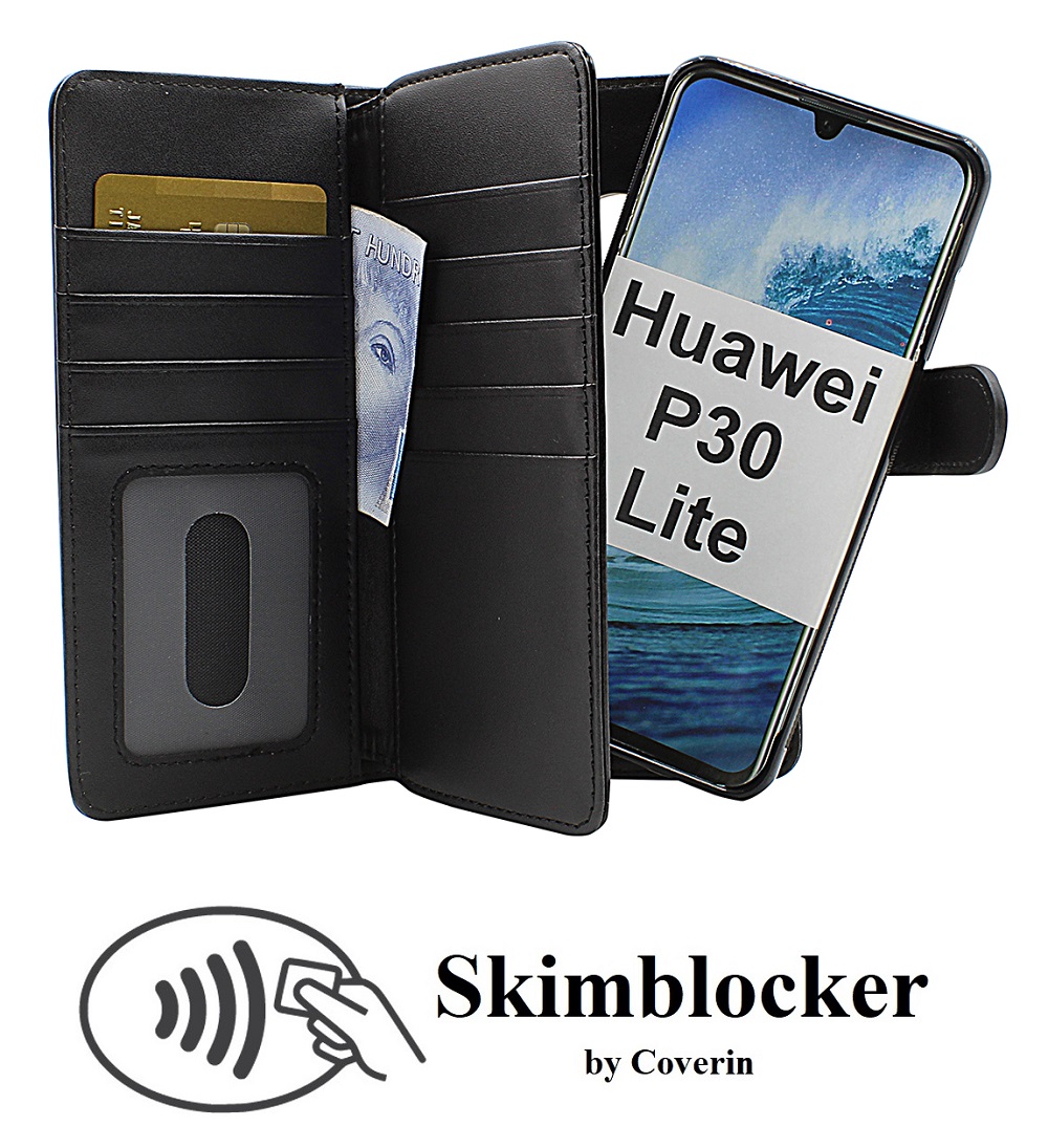 CoverInSkimblocker XL Magnet Fodral Huawei P30 Lite