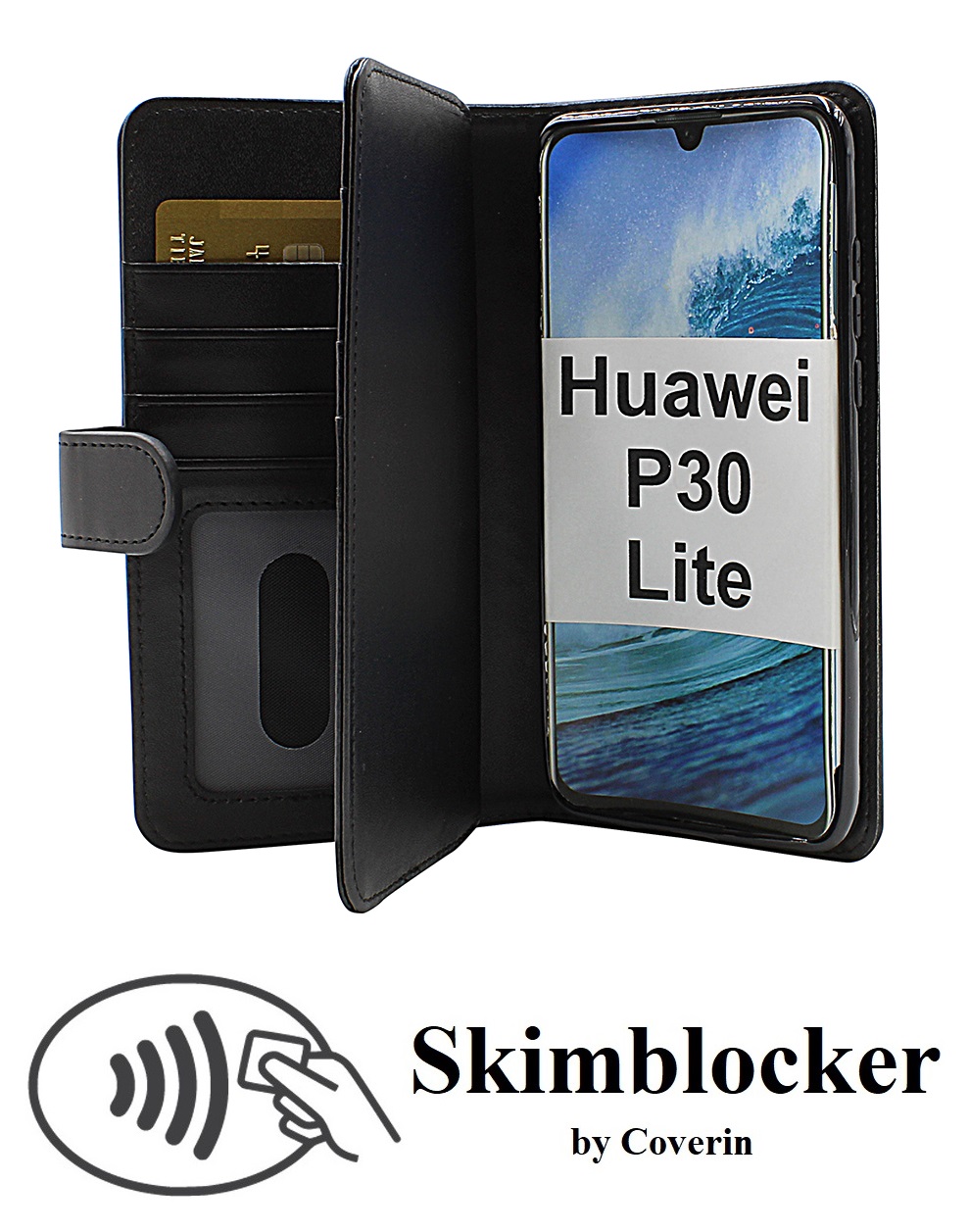 CoverInSkimblocker XL Wallet Huawei P30 Lite