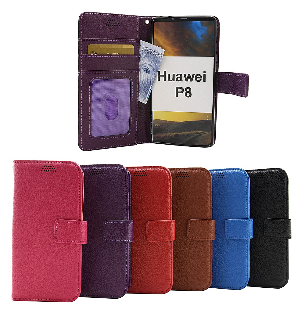billigamobilskydd.seNew Standcase Wallet Huawei P8
