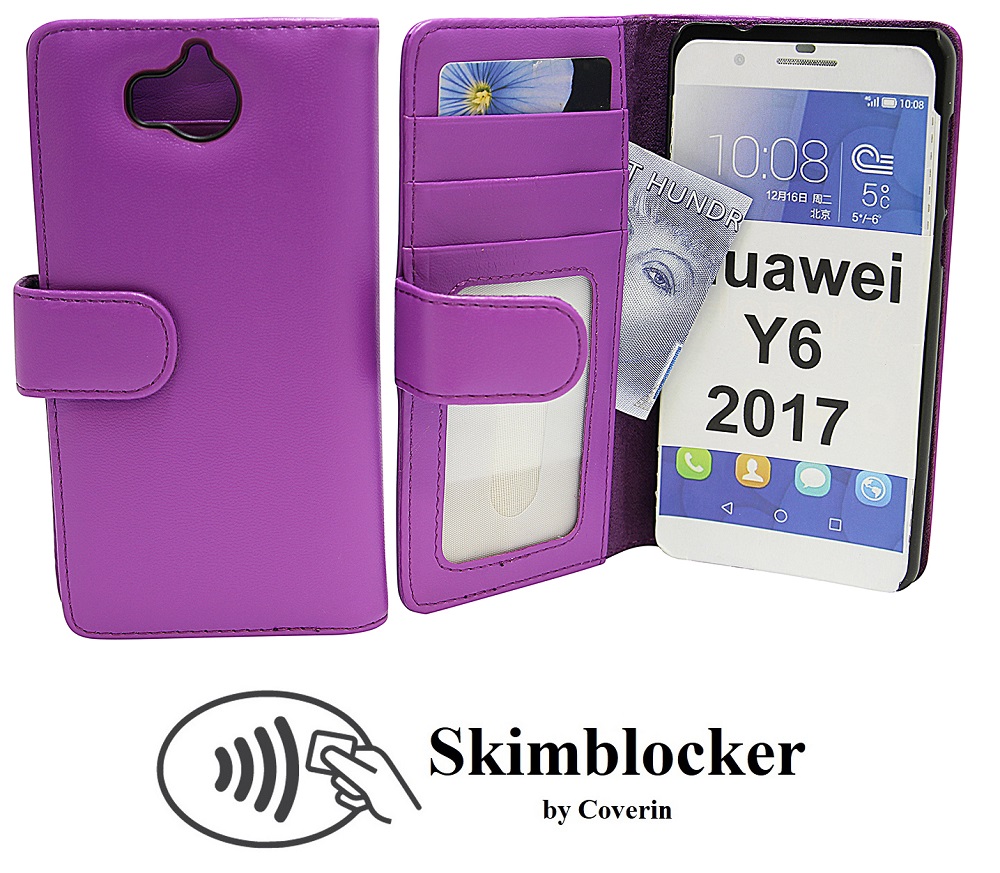 CoverInSkimblocker Plnboksfodral Huawei Y6 2017 (MYA-L41)