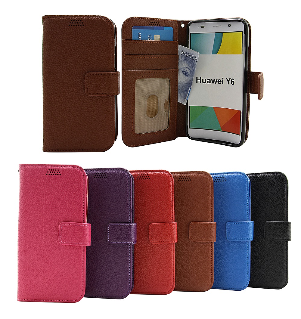 New Standcase Wallet Huawei Y6 (SCL-L21) - Billigamobilskydd.se