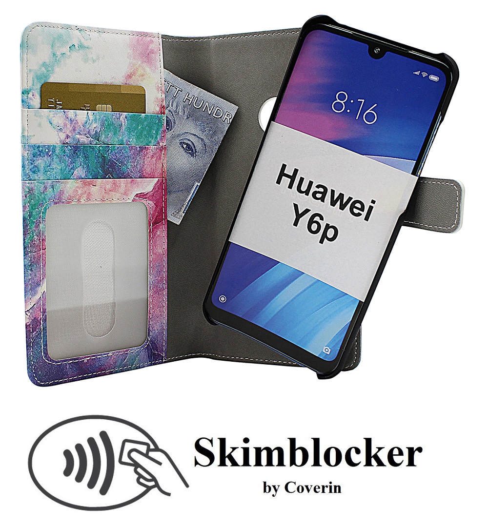 billigamobilskydd.seSkimblocker Magnet Designwallet Huawei Y6p