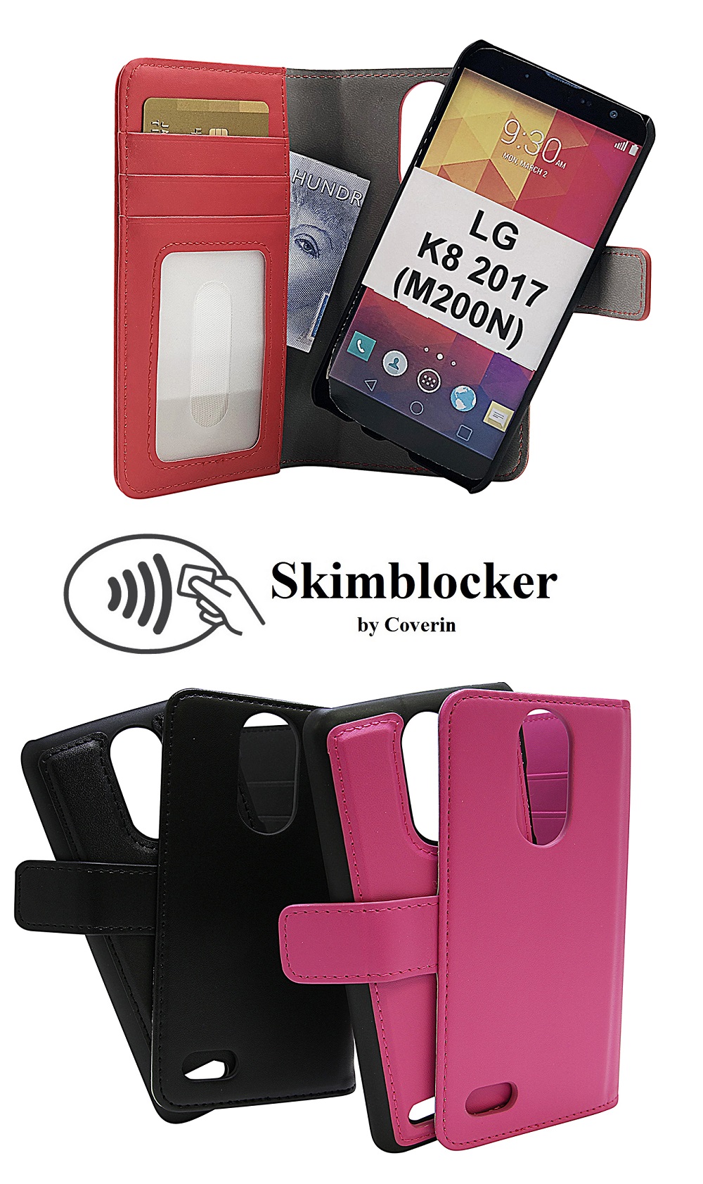 CoverInSkimblocker Magnet Fodral LG K8 2017 (M200N)
