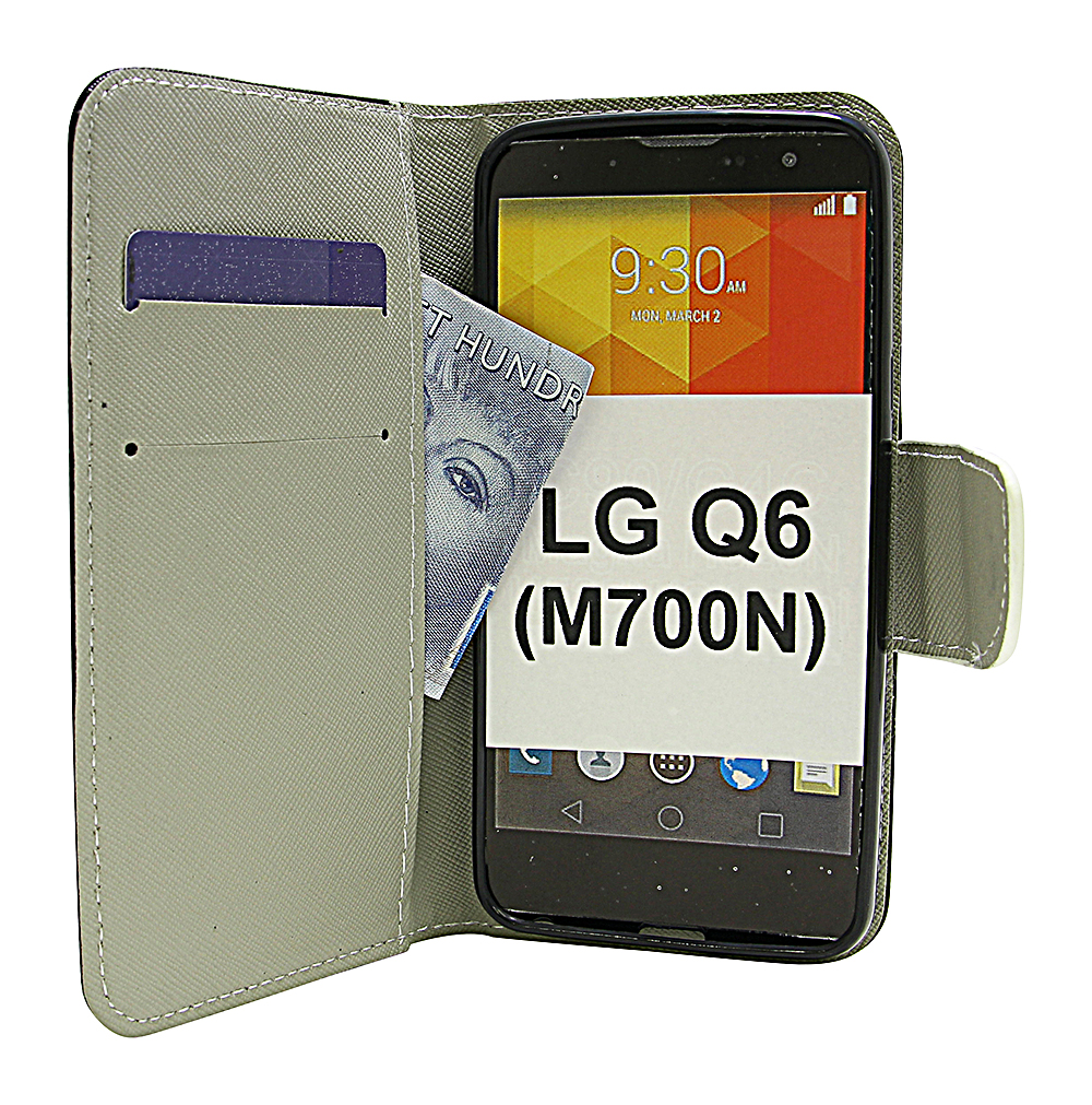 billigamobilskydd.seDesignwallet LG Q6 (M700N)