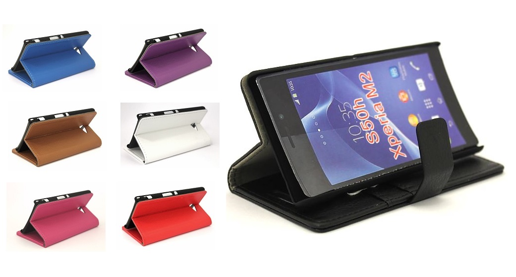 billigamobilskydd.seStandcase wallet Sony Xperia M2 (D2303)