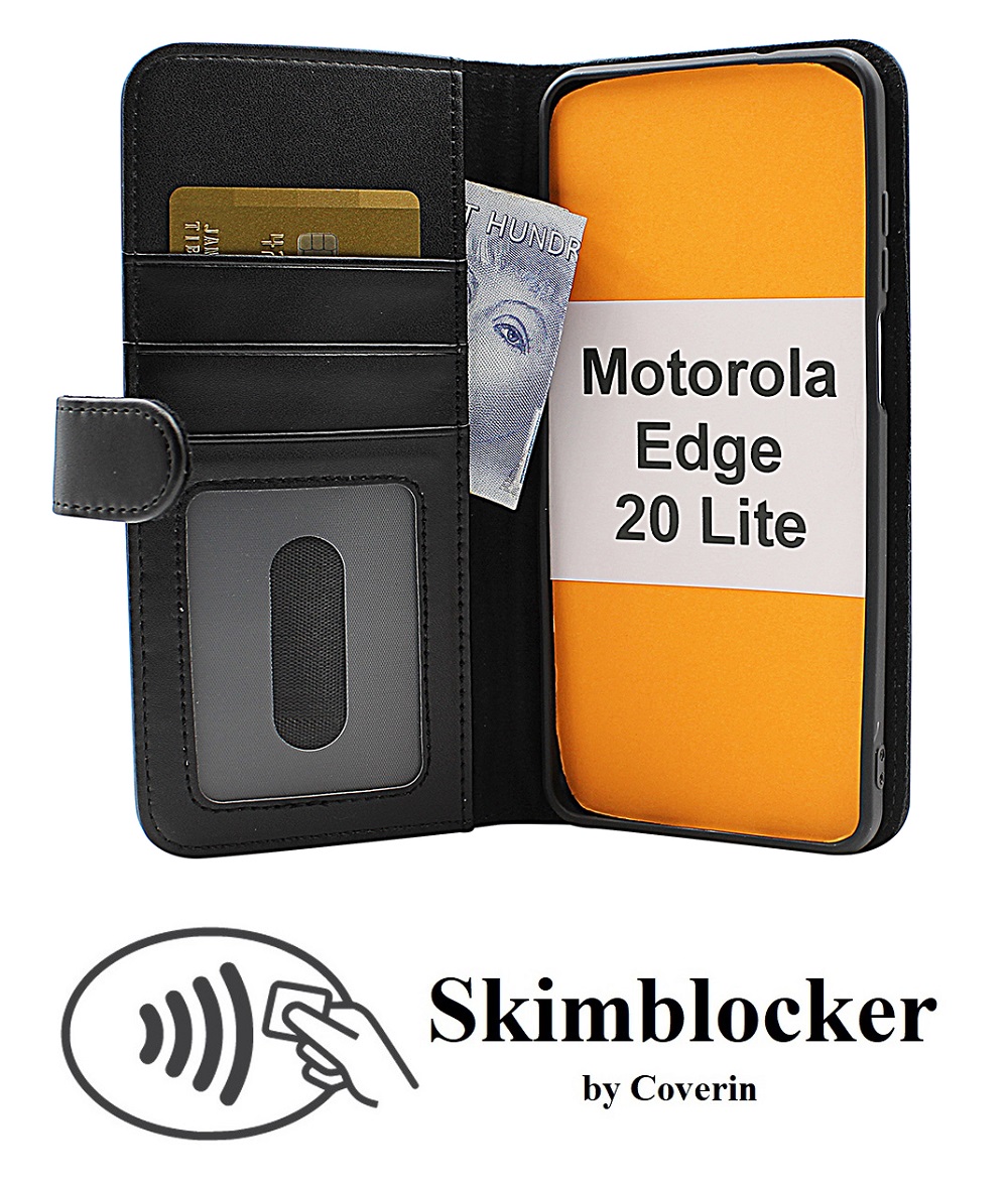 CoverInSkimblocker Plnboksfodral Motorola Edge 20 Lite