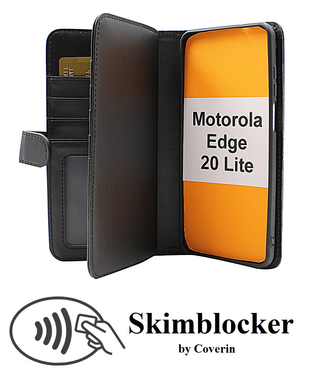 CoverInSkimblocker XL Wallet Motorola Edge 20 Lite