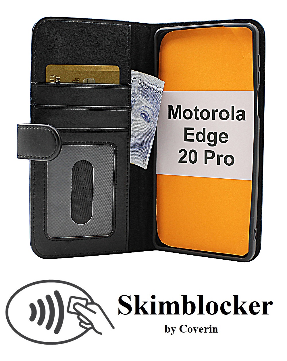 CoverInSkimblocker Plnboksfodral Motorola Edge 20 Pro