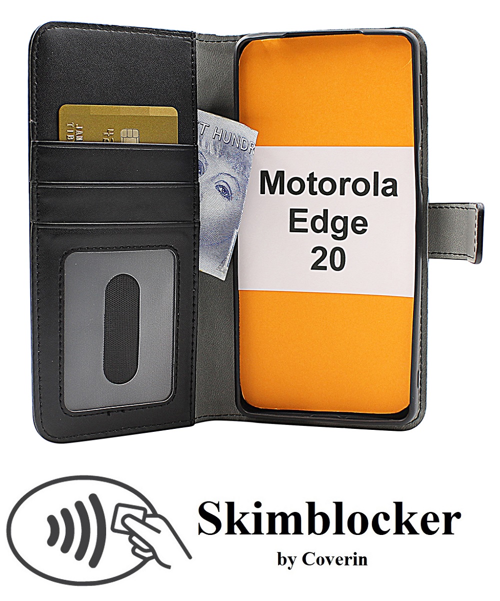 CoverInSkimblocker Magnet Fodral Motorola Edge 20