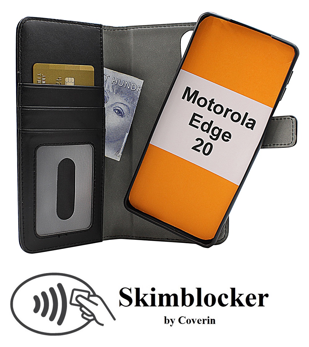 CoverInSkimblocker Magnet Fodral Motorola Edge 20